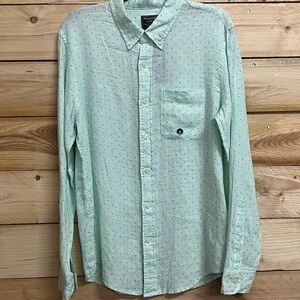 Abercrombie & Fitch Green Casual Button Down Shirt